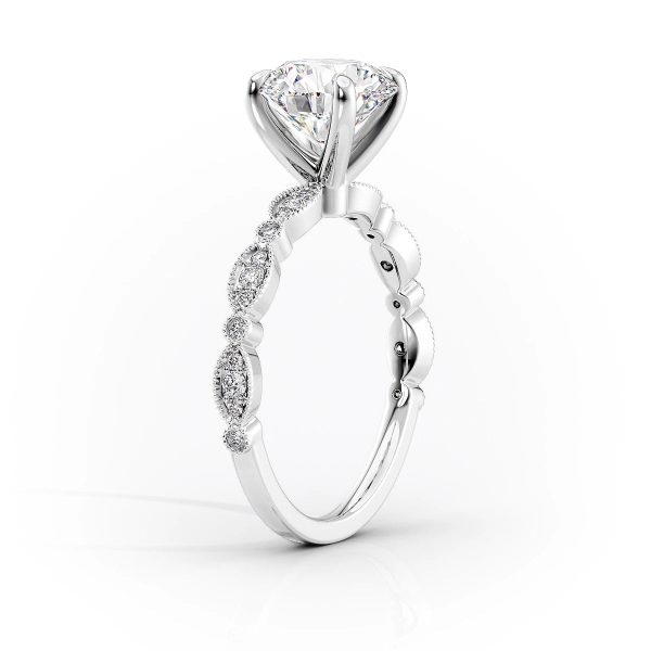 The Jasmine Set With A 2 Carat Pear Lab Diamond Hot on Sale