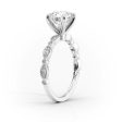 The Jasmine Set With A 3 Carat Cushion Lab Diamond Online