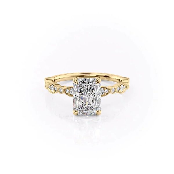 The Jasmine Set With A 3 Carat Radiant Lab Diamond Discount