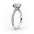 The Rachel Set With A 3 Carat Radiant Lab Diamond on Sale